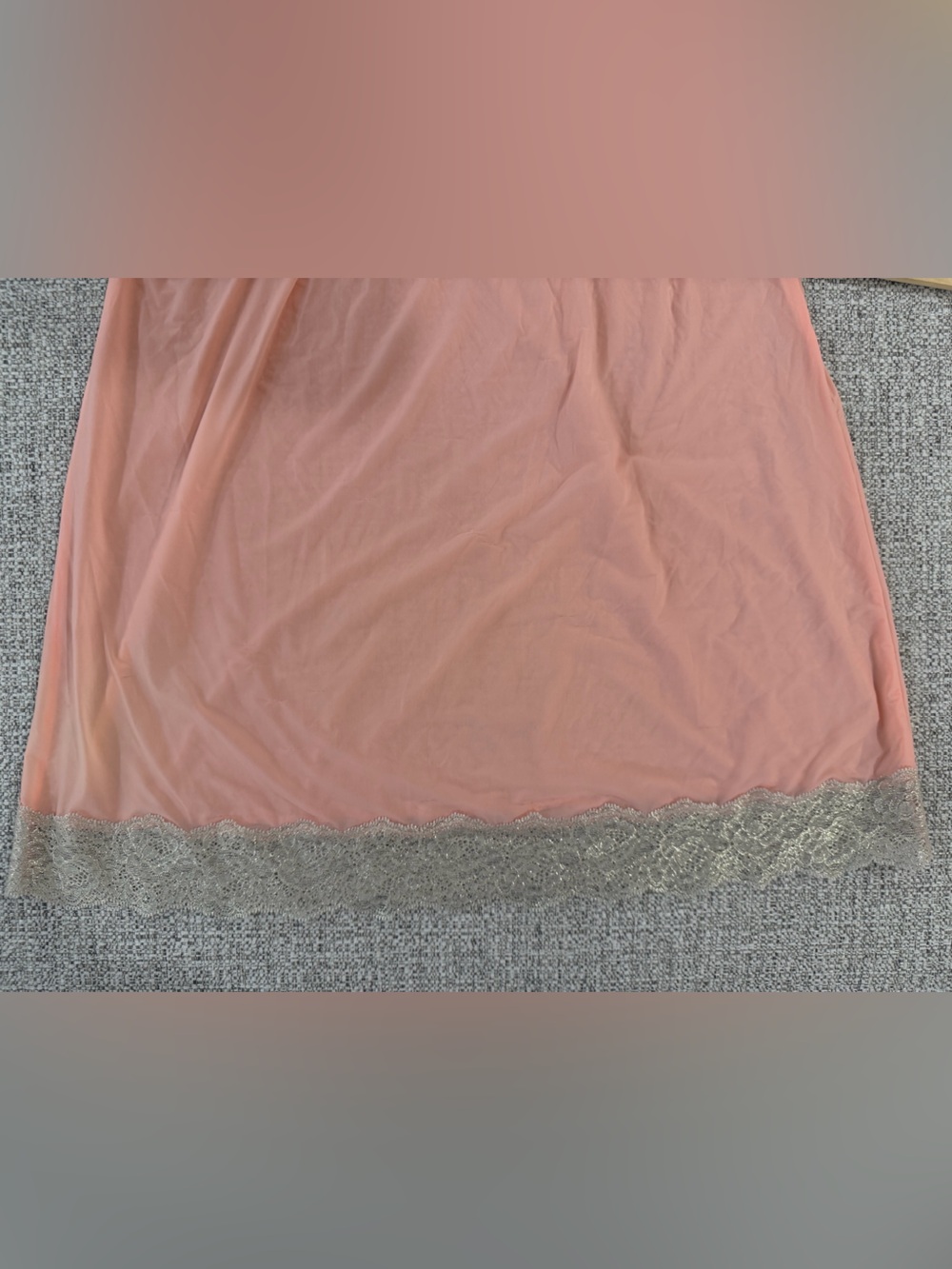 Victoria's Secret Peach Lace-Trim Chemise - Picture 10 of 11